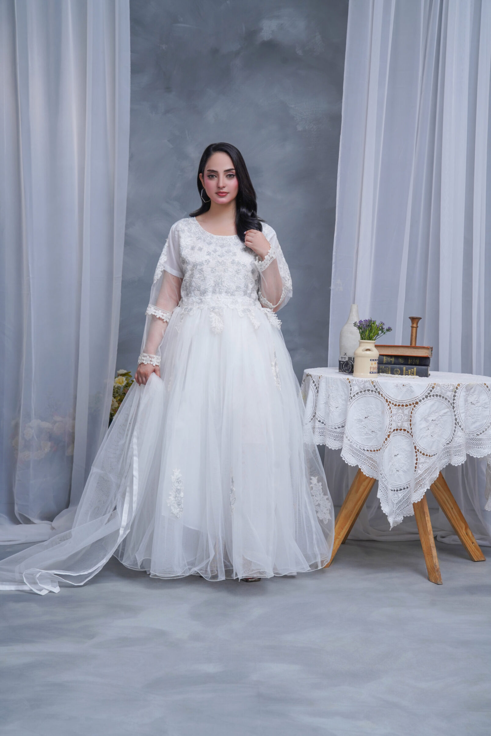 Snow White Princess Net Gown